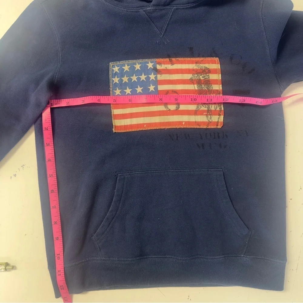 Polo Ralph Lauren American Flag Hoodie Hooded Sweatshirt 4th of July Team USA  7